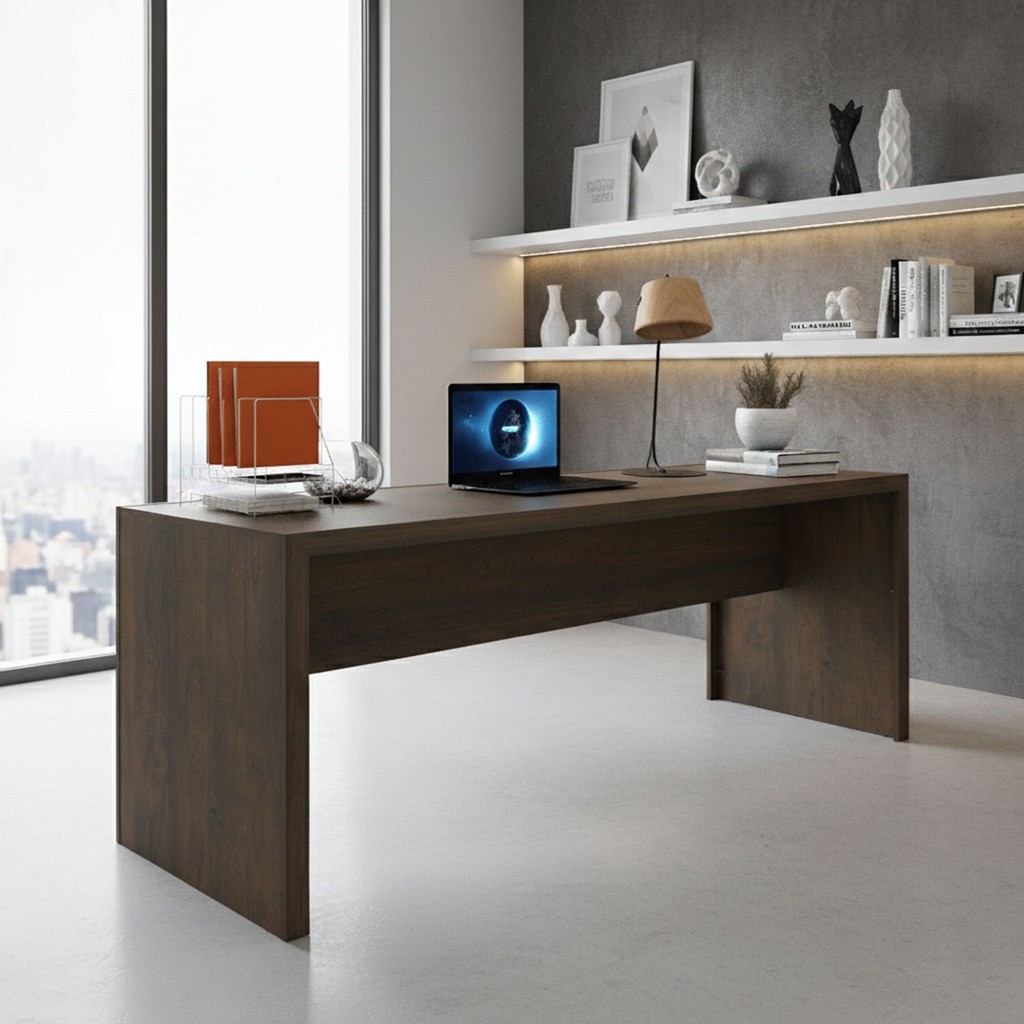 Escrivaninha Mesa Escritório 2 Lugares 180cm ME4185 Rústico