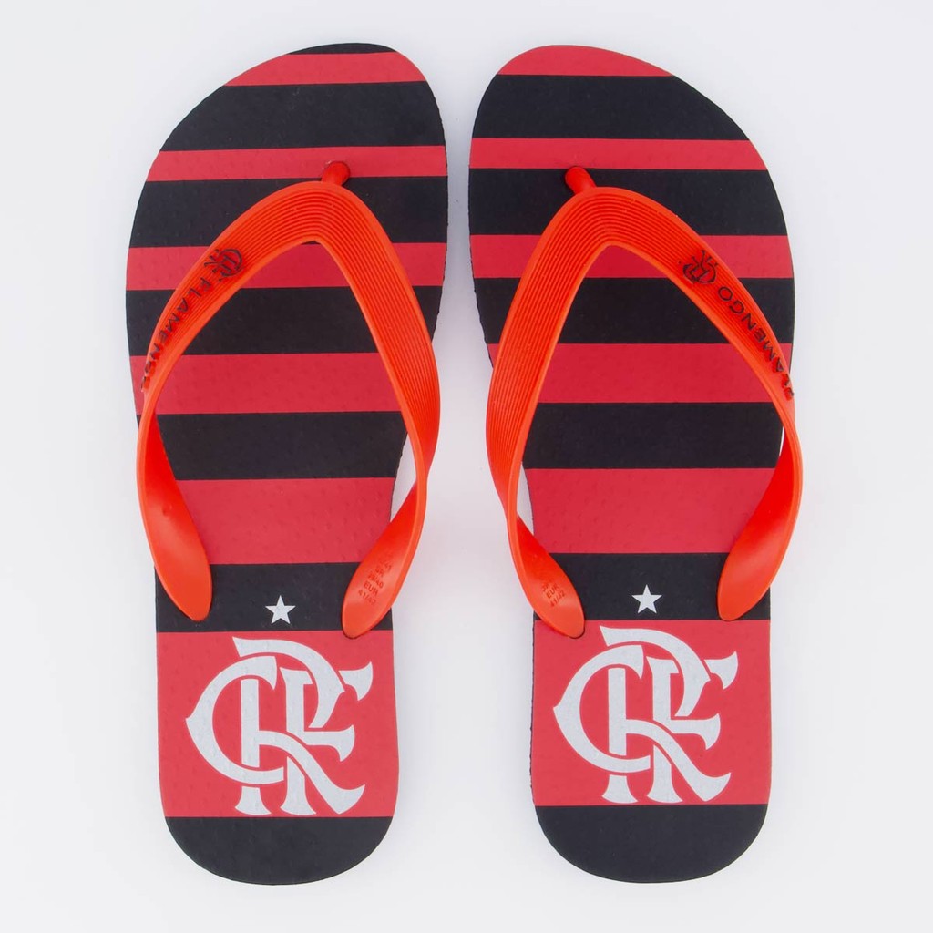 Chinelo Flamengo Manto 1 24 Vermelho e Preto
