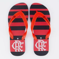 Chinelo Flamengo Manto 1 24 Vermelho e Preto