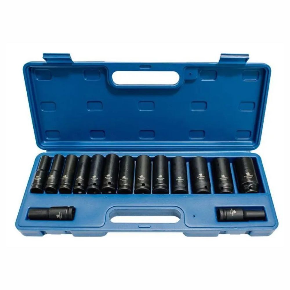 Kit Jogo De Soquete Longo De Impacto 1/2 15 Peças 9464 Bremen em Oferta na Shopee