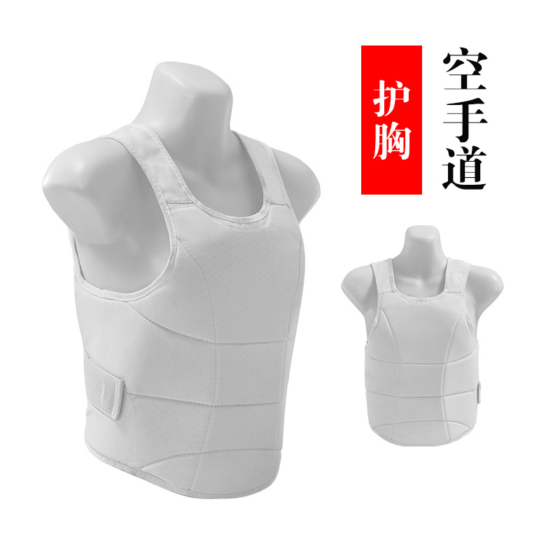 Protetor de peito de karatê, armadura de pano Oxford, adulto, masculino, feminino, treinamento de competição, colete ref