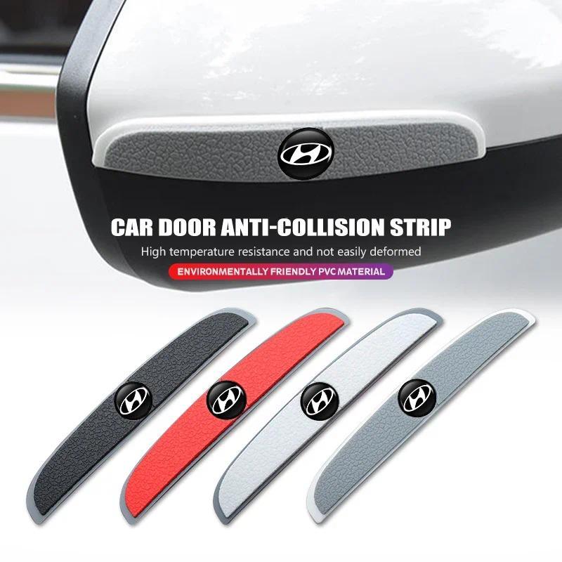 4pcsCar Protetor De Porta Guarda Tira Adesivos De Proteção Contra Riscos Para Hyundai Creta SantaFe Kona Genesis Equus C