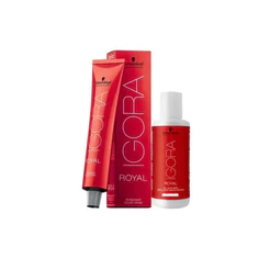 Kit Schwarzkopf Igora Royal 7-00 Louro Médio Extra + Ox 20vol 60ml