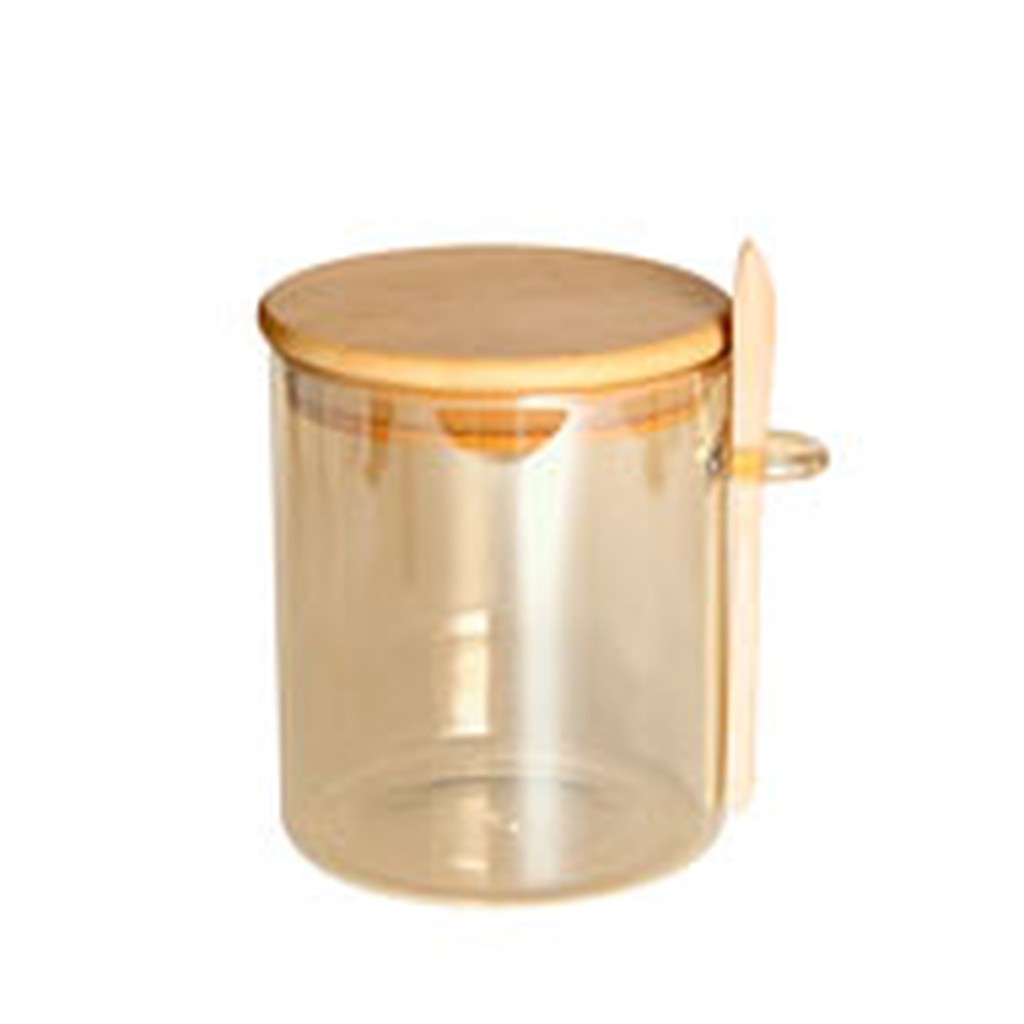Porta mantimento Borossilicato Tampa Colher Ambar 700ml -Dynasty