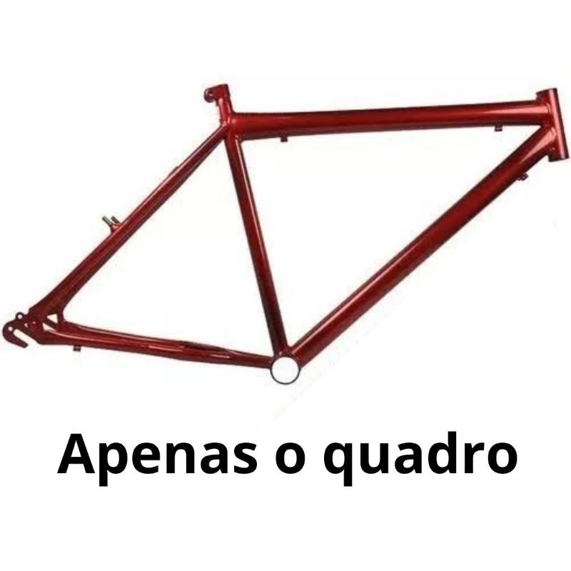 quadro aro 26 ultra reforçado bicicleta motorizada sem garfo — imagem 2 de 2