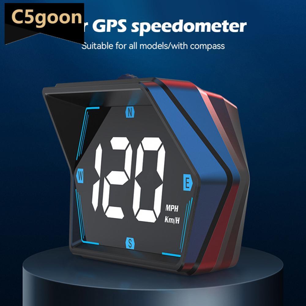 C5GOON Carro HUD Cabeça Display Velocímetro Digital GPS Medidor De Velocidade KMH MPH Dispaly USB Para Caminhão Motocicl