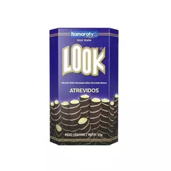 Biscoito Wafer Look em Stick Atrevidos 55g - Embalagem com 20 Unidades