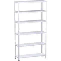 Estante Aço Amapá DuplaFlex 1,76 x 92 x 30cm 25Kg 6 Prateleiras CH 26 Branco