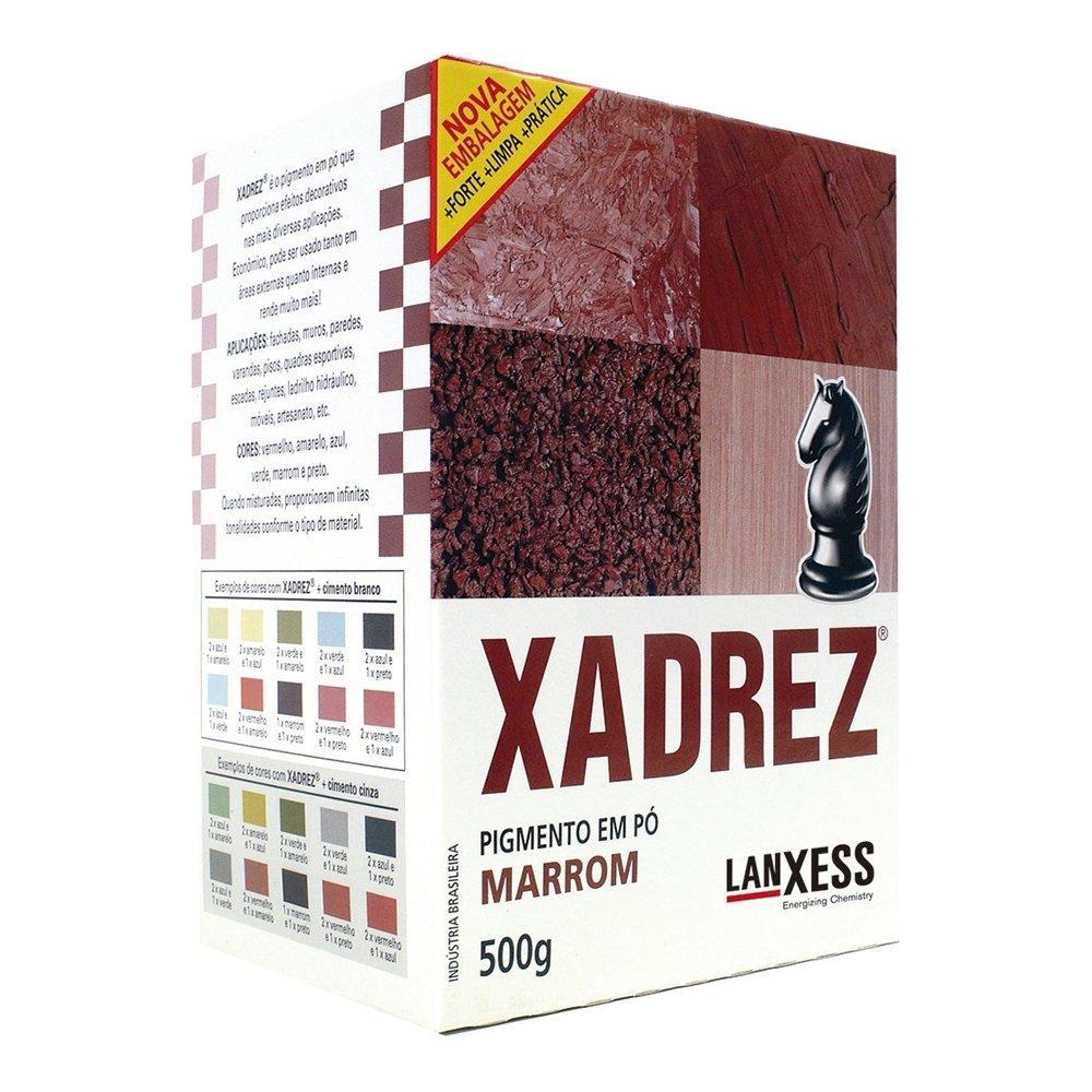 Tinta em Pó Xadrez Marrom 500g - Embalagem com 10 Unidades