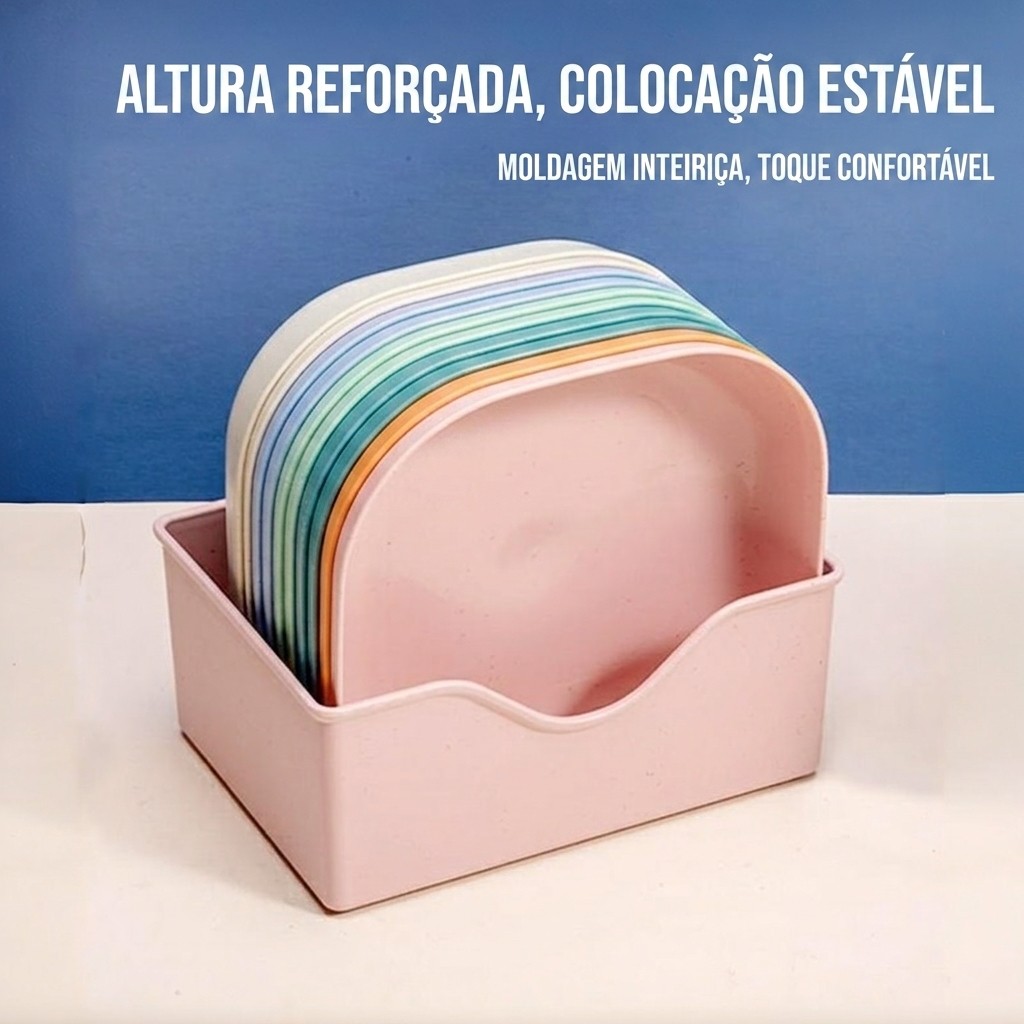 Pratos De Plastico Quadrados Coloridos Tipo Casinha De Boneca Lanche Infantil Com Porta Pratos Parede