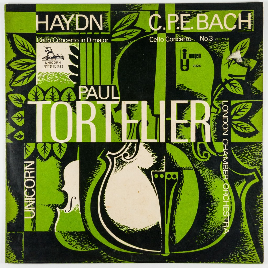 Disco Vinil LP Haydn Bach Paul Tortelier Violoncelo D1546