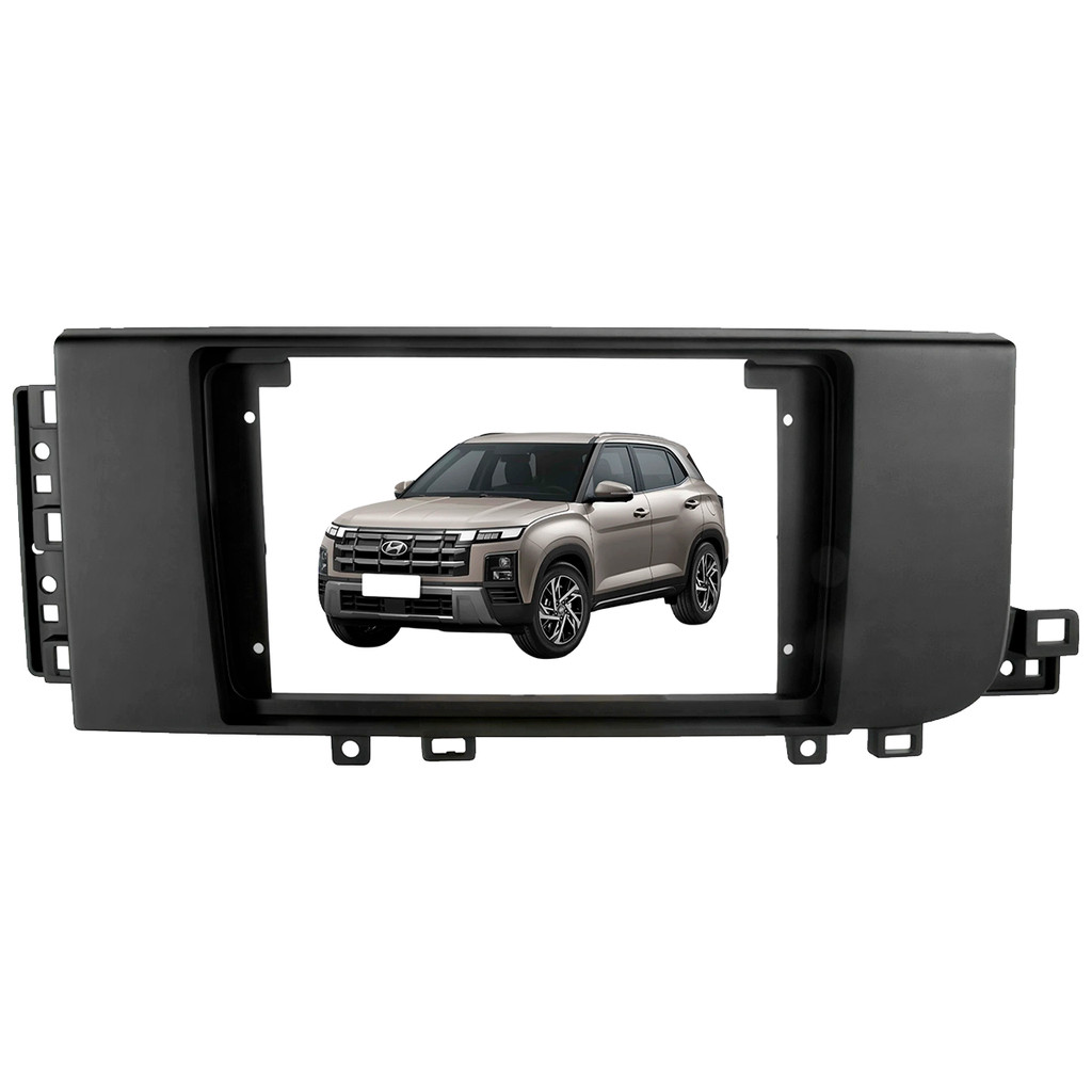 Moldura Multimidia 9 Polegadas Hyundai Novo Creta 2026 Preto