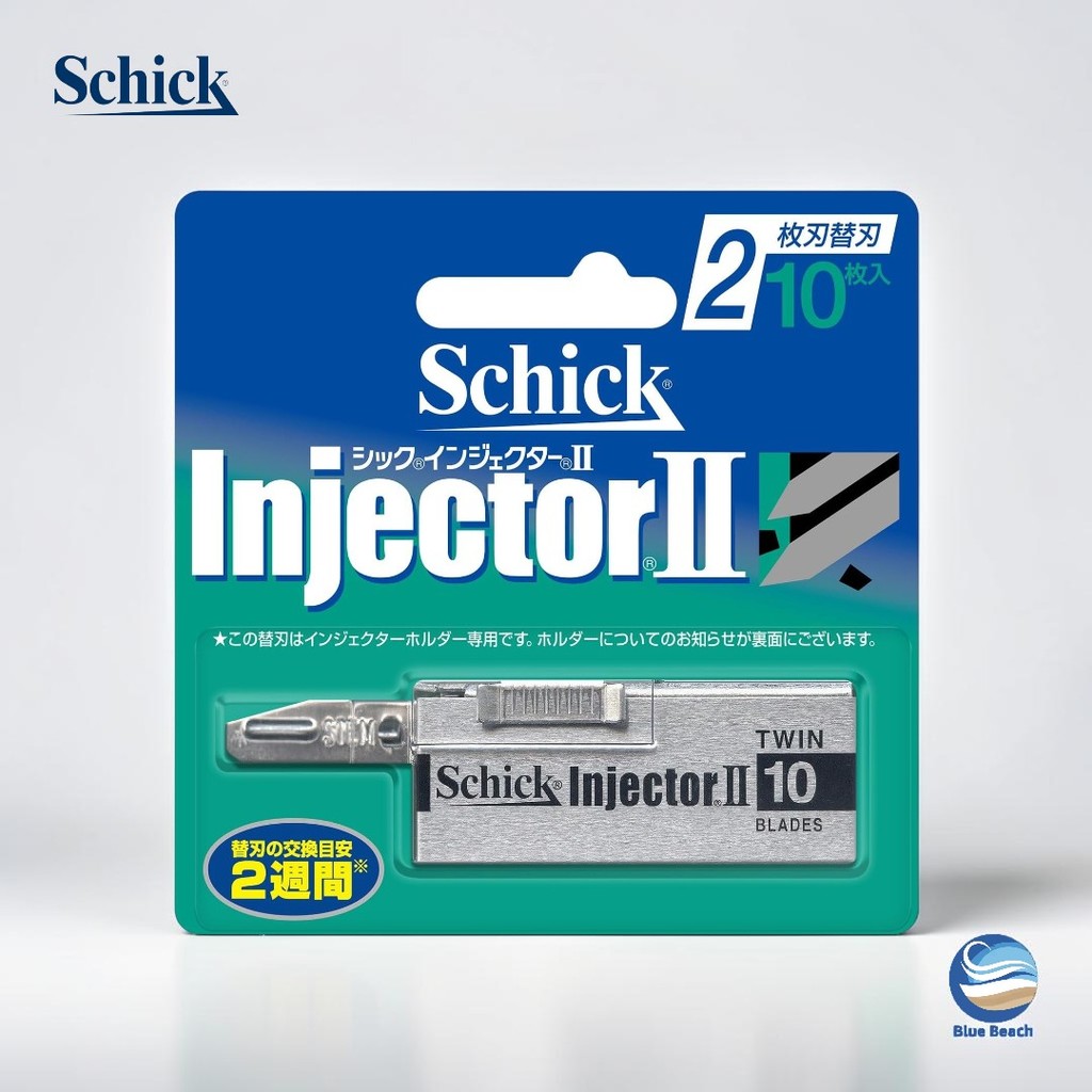Schick Injector II Cartucho Reposicao 2 Laminas 10pcs/Sistema Injector Classico/SMB039/Japao