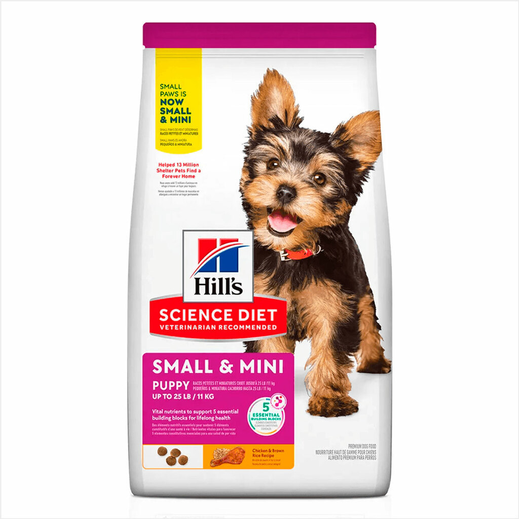 Ração Hills Cães Filhotes Pequenos e Mini Sabor Frango 2.04kg
