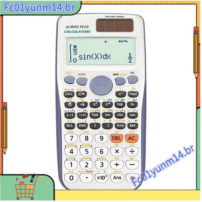 Funções Calculadora Científica De Engenharia ABS De Função Solar De 2 Linhas Calculadoras Matemáticas Padrão
