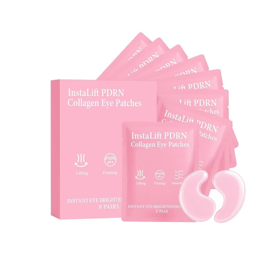 Patches para Olhos Serene com Colágeno PDRN, Máscara Instantânea Antirrugas para Olheiras e Olhos Inchados, Patches Hidr