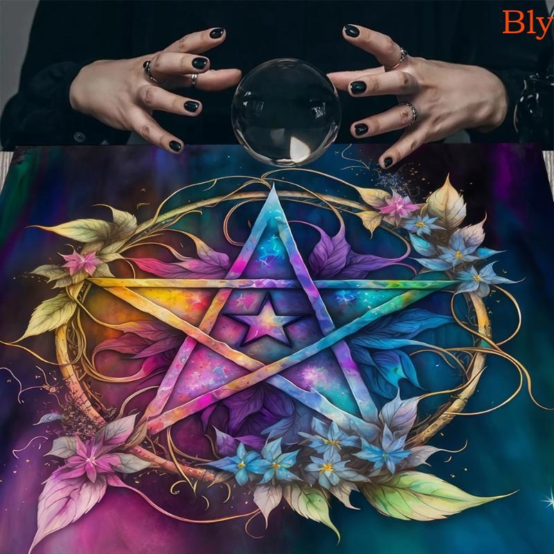 Bly Forma Quadrada Pêndulos Adivinhação Esteira Altar Toalha De Mesa Jogo De Tabuleiro Almofada Runas Pano Misterioso