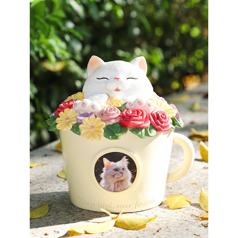 Novo estilo de urna para animais de estimação, urna de resina para animais de estimação, gato, cachorro, lembranças para