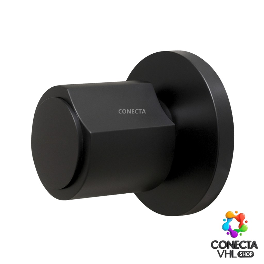 Acabamento Registro Banheiro C-40 ABS Preto Padrao Deca