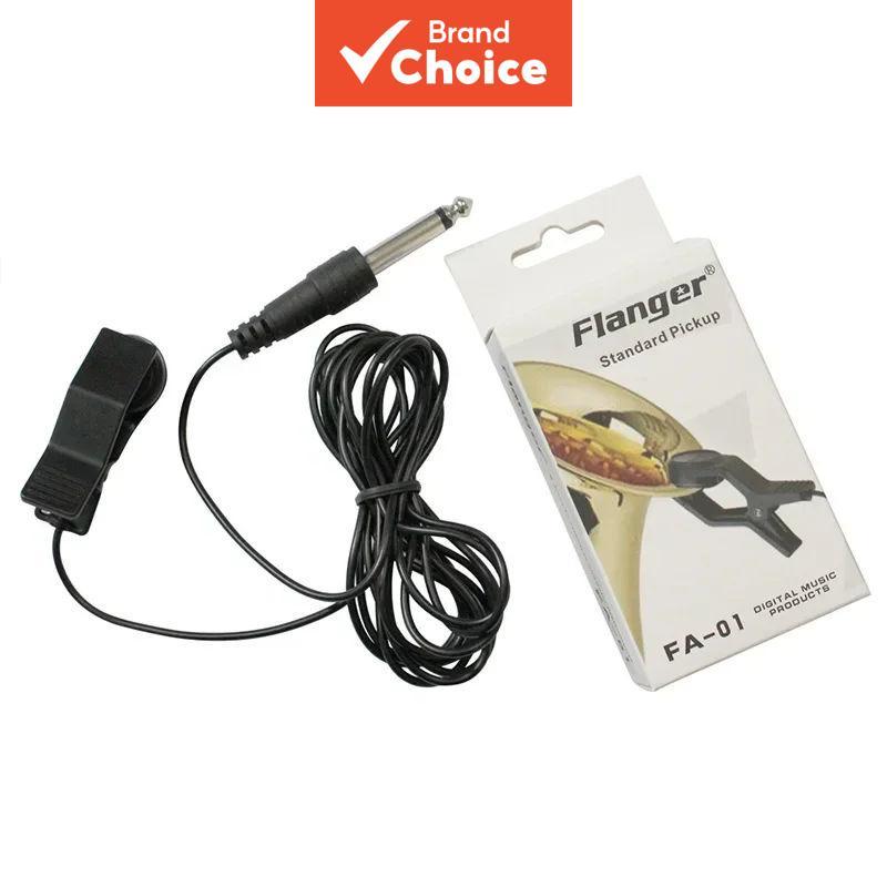 Flanger FA-01 Pickup Microfone de Presilha Profissional para Violino, Banjo, Mandolim e Ukulele
