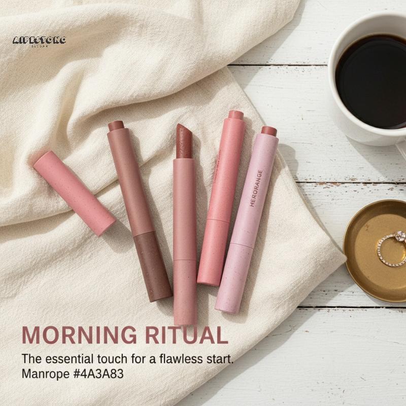 HERORANGE Matte Lipsti Sexy Red Cosmético À Prova D'água Lip Gloss Não-Sti Cup Nude Pen Maquiagem Coreana