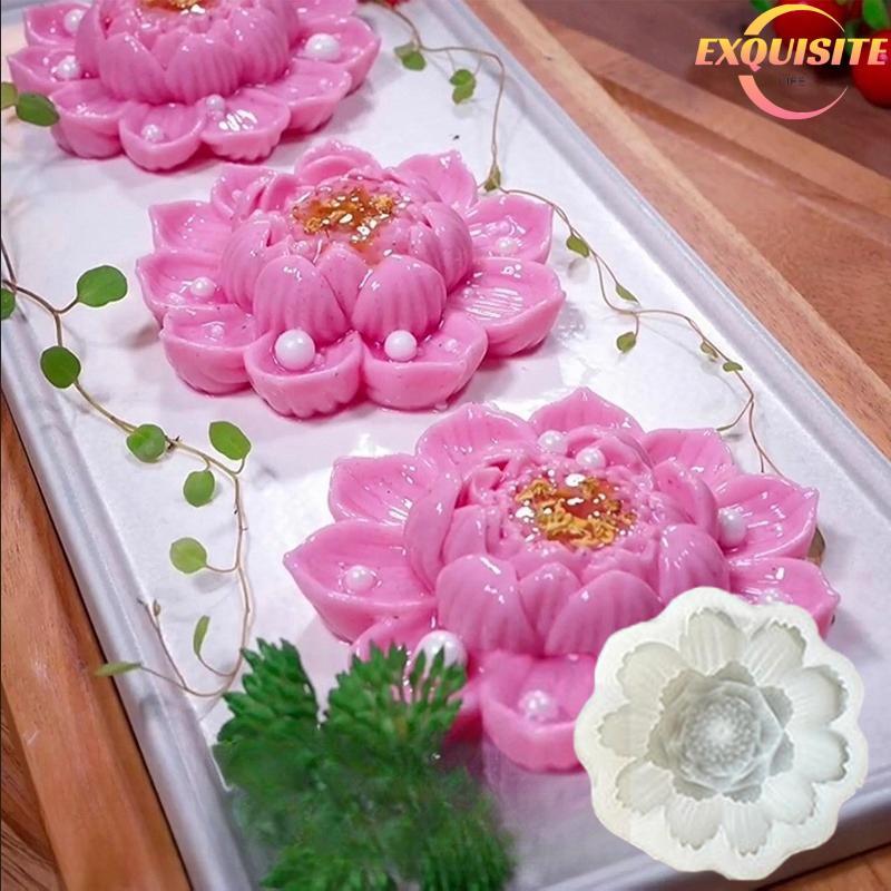 [EL-t] Molde De Fondant Em Forma De Flor 3D , Moldes De Silicone Para Artesanato De Açúcar , Bolo , Chocolate , Decoraçã