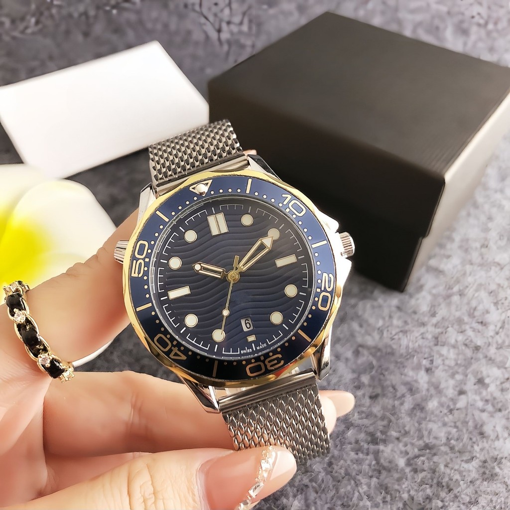 Relógio de quartzo da moda masculina de alto valor, calendário de negócios moderno, relógio masculino luminoso à prova d