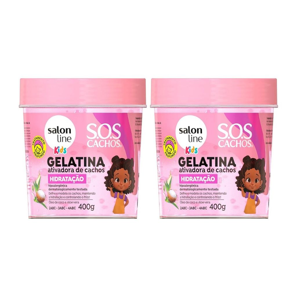 Salon Line S.O.S Cachos Kids – Gelatina Capilar Ativadora de Cachos 400 g (Com Variação)