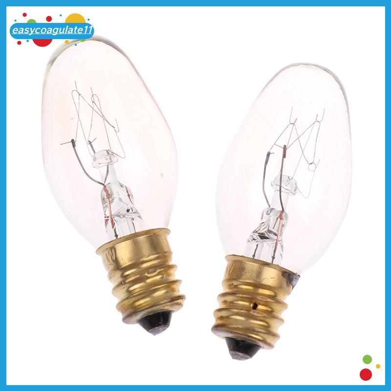 EASYC 10Pcs E12 120V 7W Lâmpada De Tungstênio Amarela Quente Para Decoração De Geladeira Rangehood BR