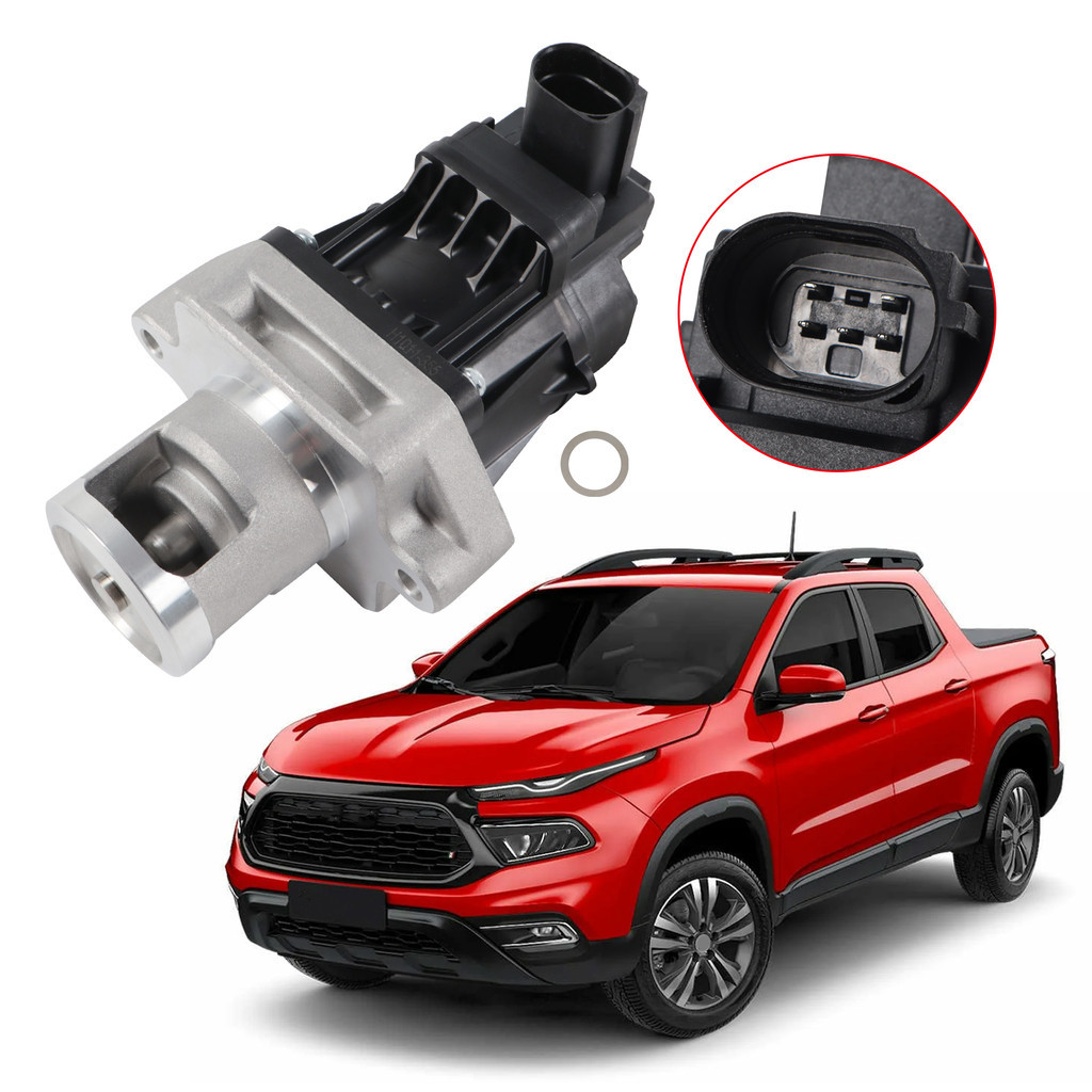 Válvula EGR da Toro Compass e Renegade 2.0 diesel 5 pinos
