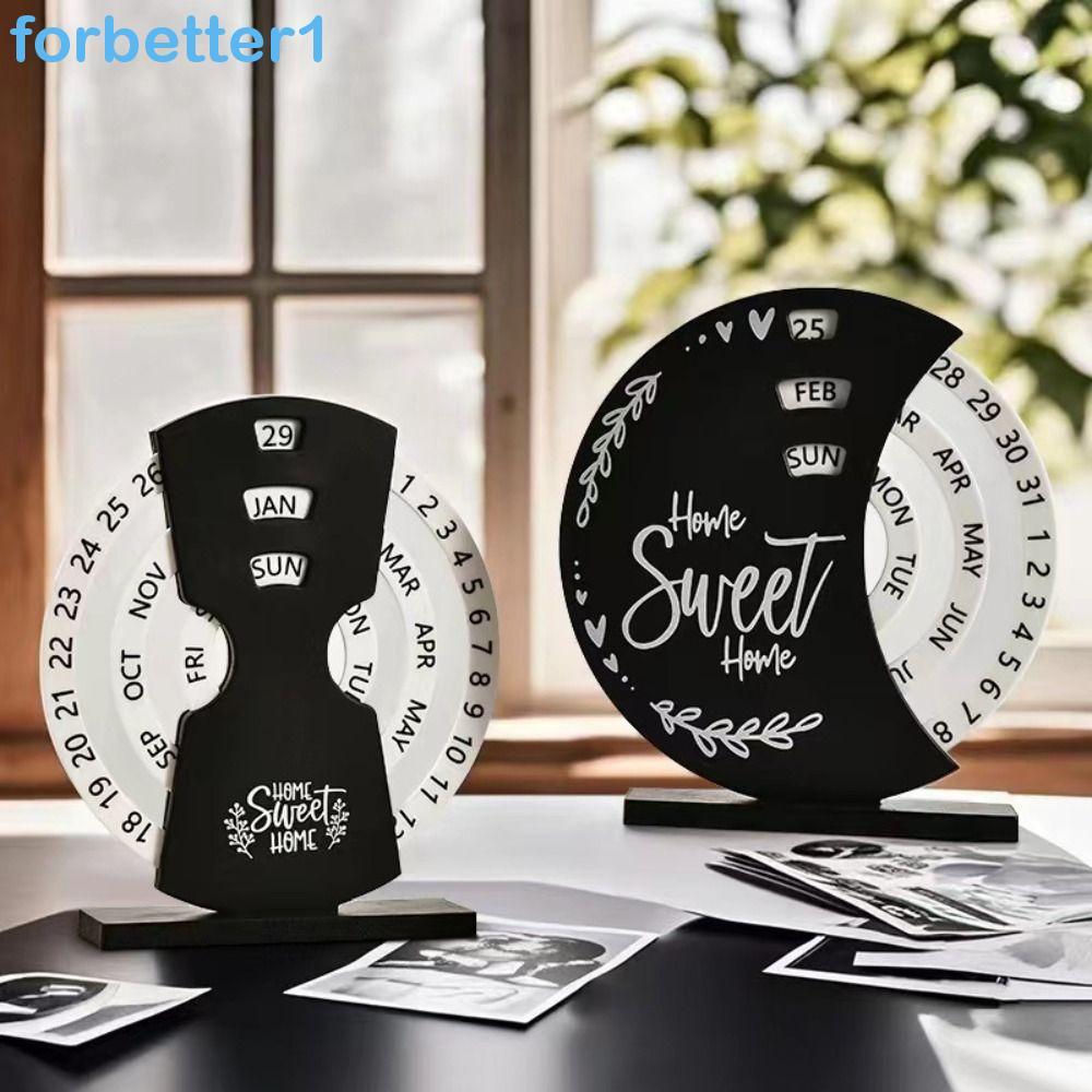 Calendário De Mesa Giratório Manual FORBETTER , Perpétuo Criativo Ajustável , Multiuso