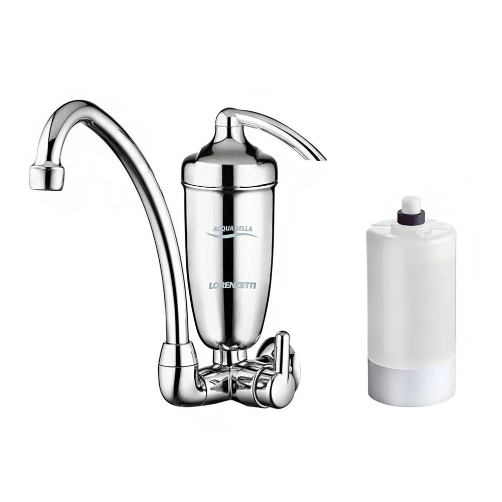 Purificador de Água Lorenzetti Acqua Bella com Torneira de Parede Cromado + Refil para Purificador