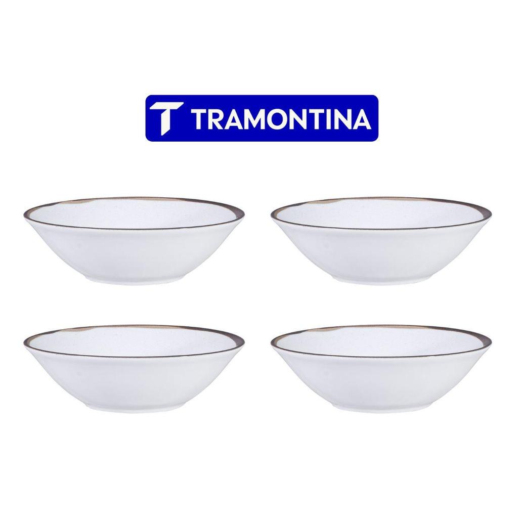 Conjunto 4 Tigelas Bowls Canyon Porcelana 18 cm Tramontina