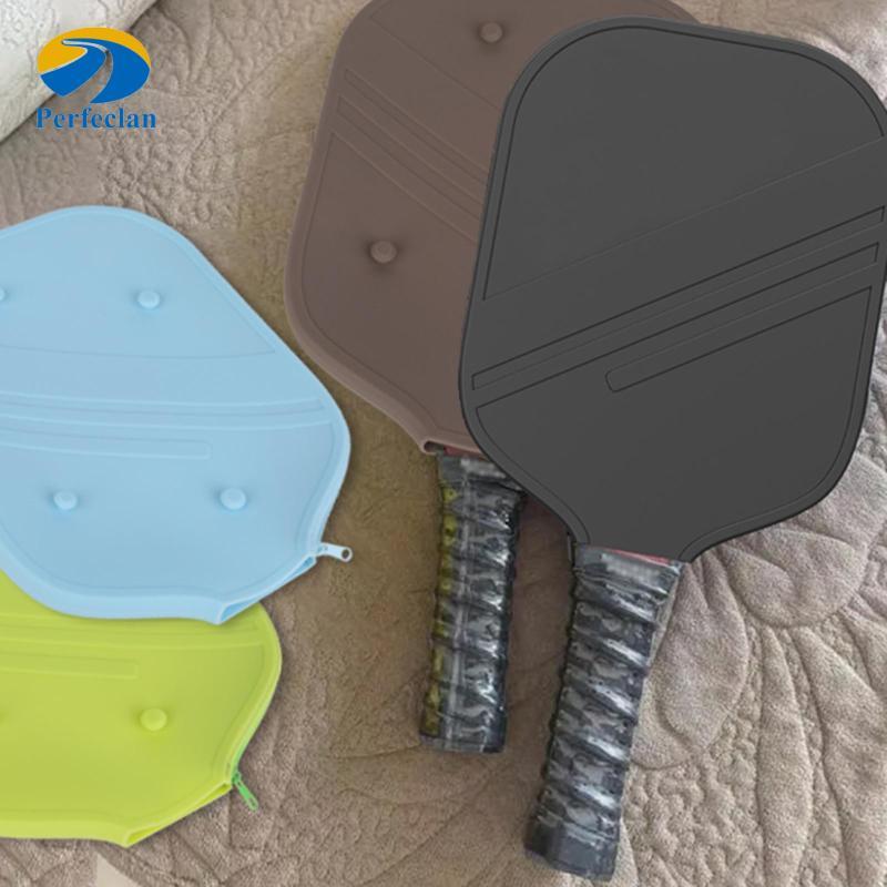 Perfeclan Capa De Silicone Para Raquete De Pickleball , À Prova D'água Remo , Suporte De Armazenamento Com Zíper Esporte