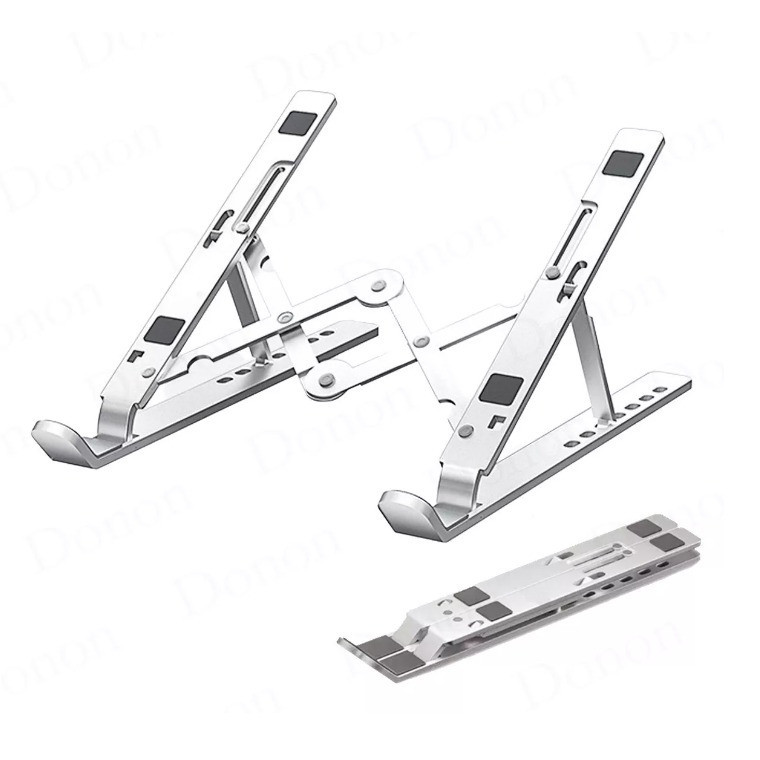 Suporte para Notebook e Tablet Alumínio Dobrável Ajustável Portátil Ergonômico ME4051
