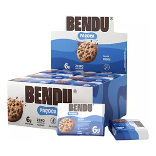Bendu Paçoca Sabor Cookies Zero Açúcar Com Whey Protein 24 Un em Oferta na Shopee
