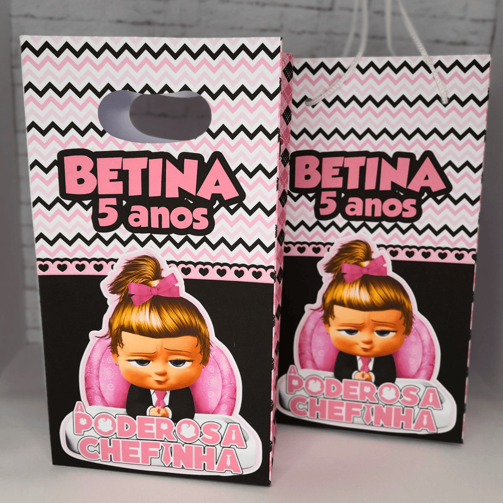 PEGUE E MONTE - SACOLINHA PERSONALIZADA PODEROSA CHEFINHA, MIMO PARA FESTA, LEMBRANCINHA DE ANIVERSÁRIO, PERSONALIZADOS