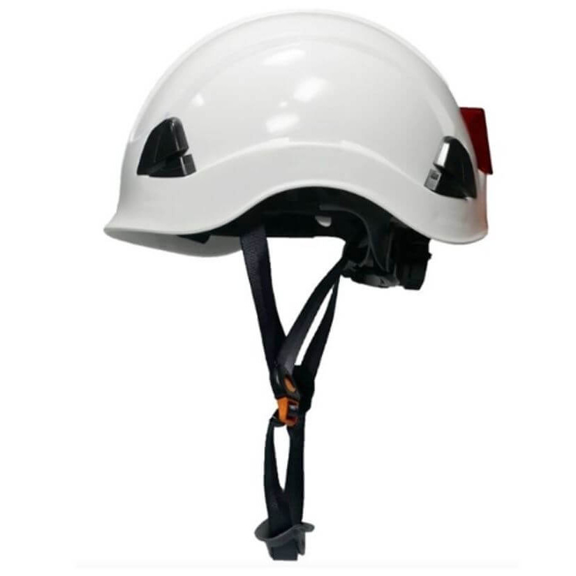 Capacete FALCON Branco com Suspensão e Jugular da SteelFlex CA42234 -Rapel, Escalada, Altura, Espaço Confinado, Elétrica