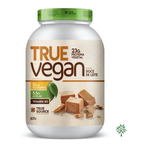 True Whey Vegan - 837g - True Source Sabor Doce De Leite