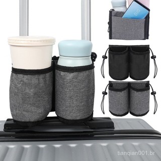 Porta-Copos Para Armazenamento De Bagagem Com Bolso Telefone-Bolsa Mala Portátil-Garrafas Bebidas Durável De Pano Oxford