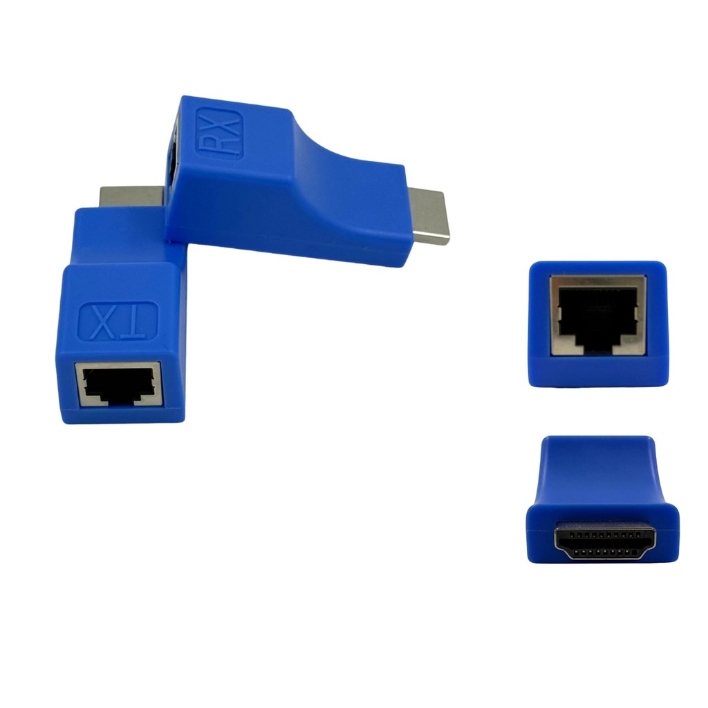 Extensor Conversor Hdmi Via 1 Cabo Rede Rj45 4k 30m Cat5e/6 em Oferta na Shopee