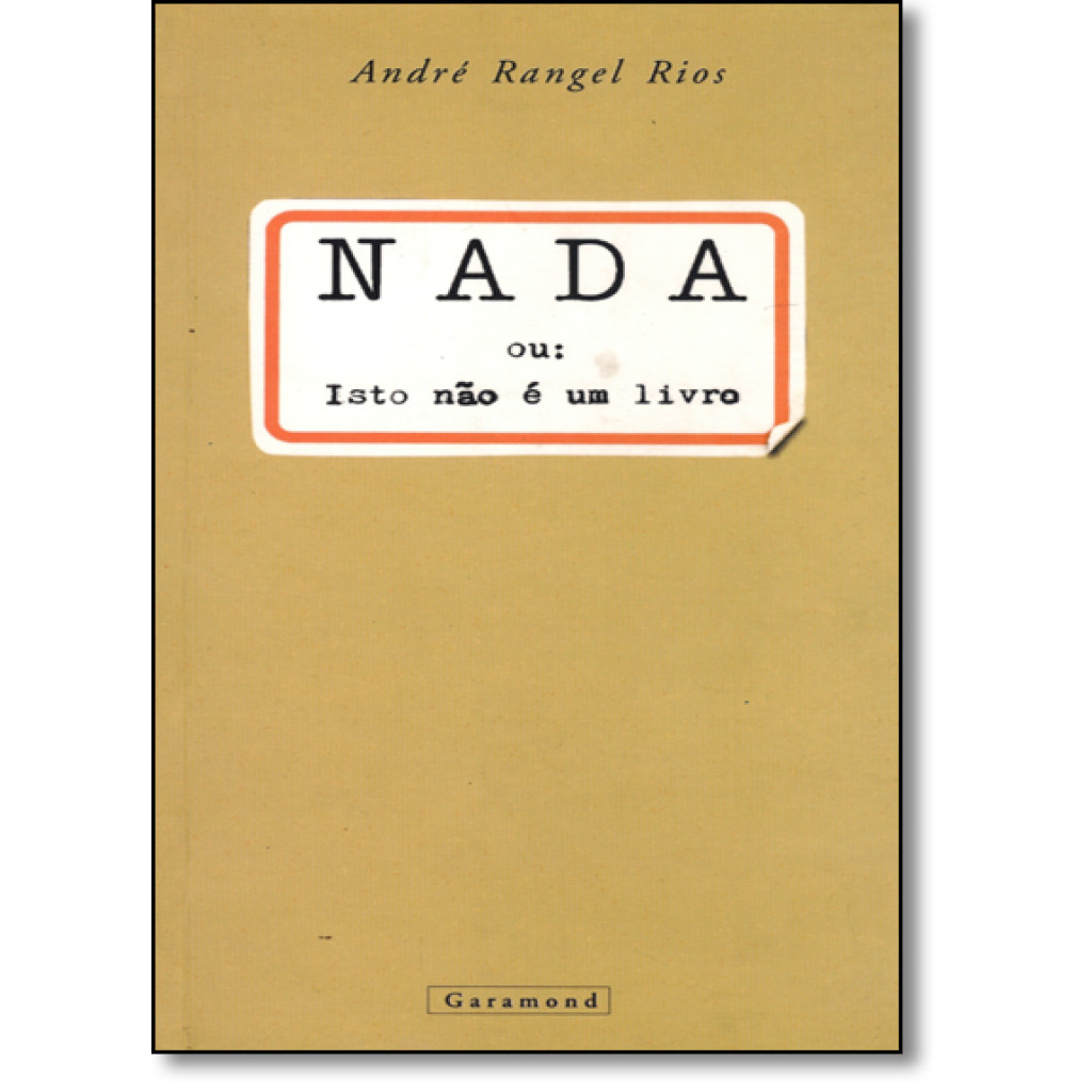 Nada Ou Isto Não É Um Livro?