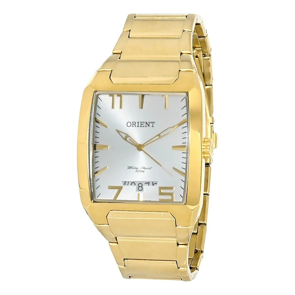 Imagem Relógio Orient Masculino Ggss1007 S2kx Dourado Quadrado