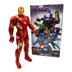 Boneco Homem De Ferro Com Som/luz Avengers Articulado 30cm