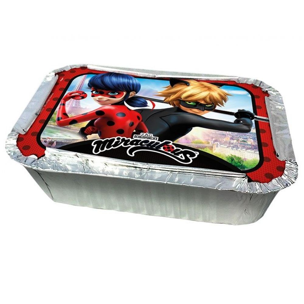 Kit Marmitinha com Tampa Miraculous Ladybug c/8 Regina
