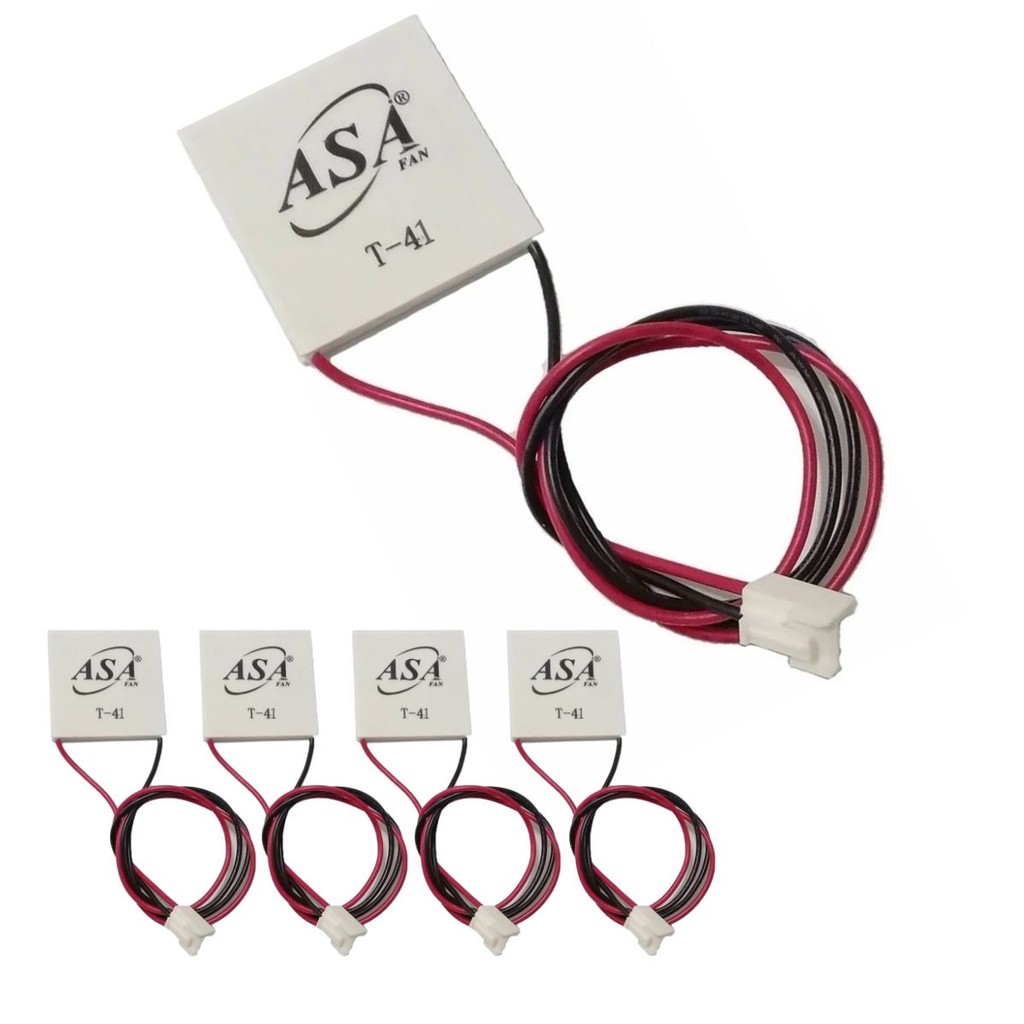Kit 5 Pastilha Termoelétrica Peltier T41 Placa 40x40mm Asafan Refrigeração