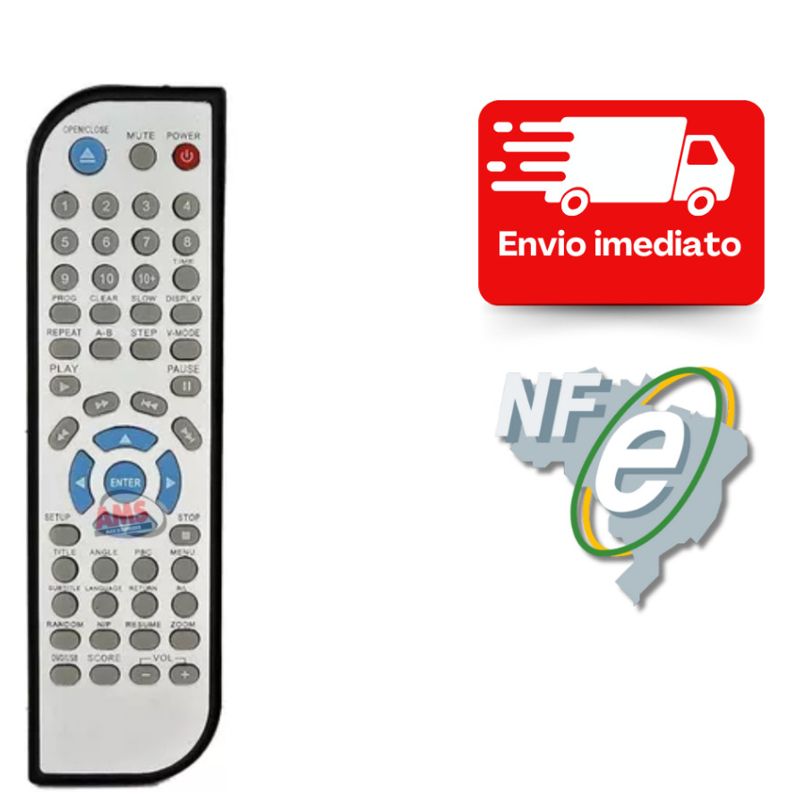 Controle Remoto Para DVD NKS DVD-4500G CO1172