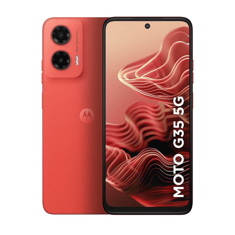 Smartphone Motorola Moto G35 5G 256GB 4GB RAM + 8GB RAM Boost Câmera Dupla 50MP + 8MP Selfie 16MP Tela 6.7" Coral em Oferta na Shopee