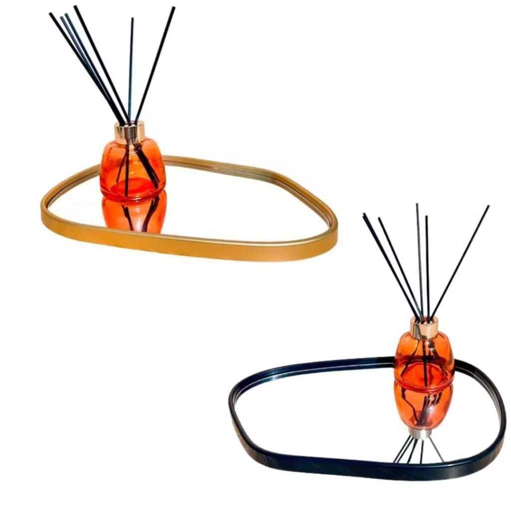 Bandeja Decorativa Orgânica Espelhada 29,3cm