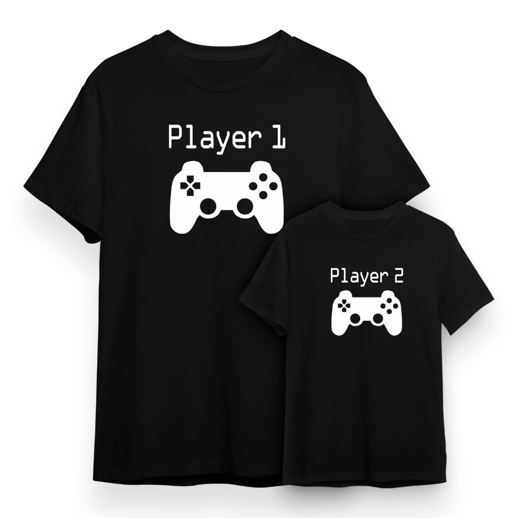 Kit 2 Camisetas Player Pai e Filho (a) Mãe e Filho (a)